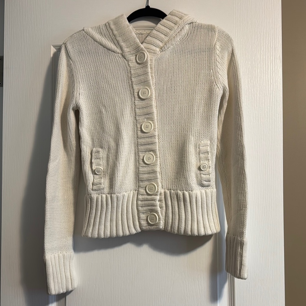 Ricki’s Women's Cream Sweater with Hood